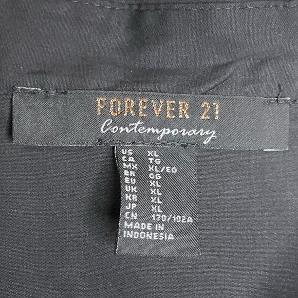 Women’s (XL)Black Forever 21 Midi Dress W/Strap - Picture 3 of 6